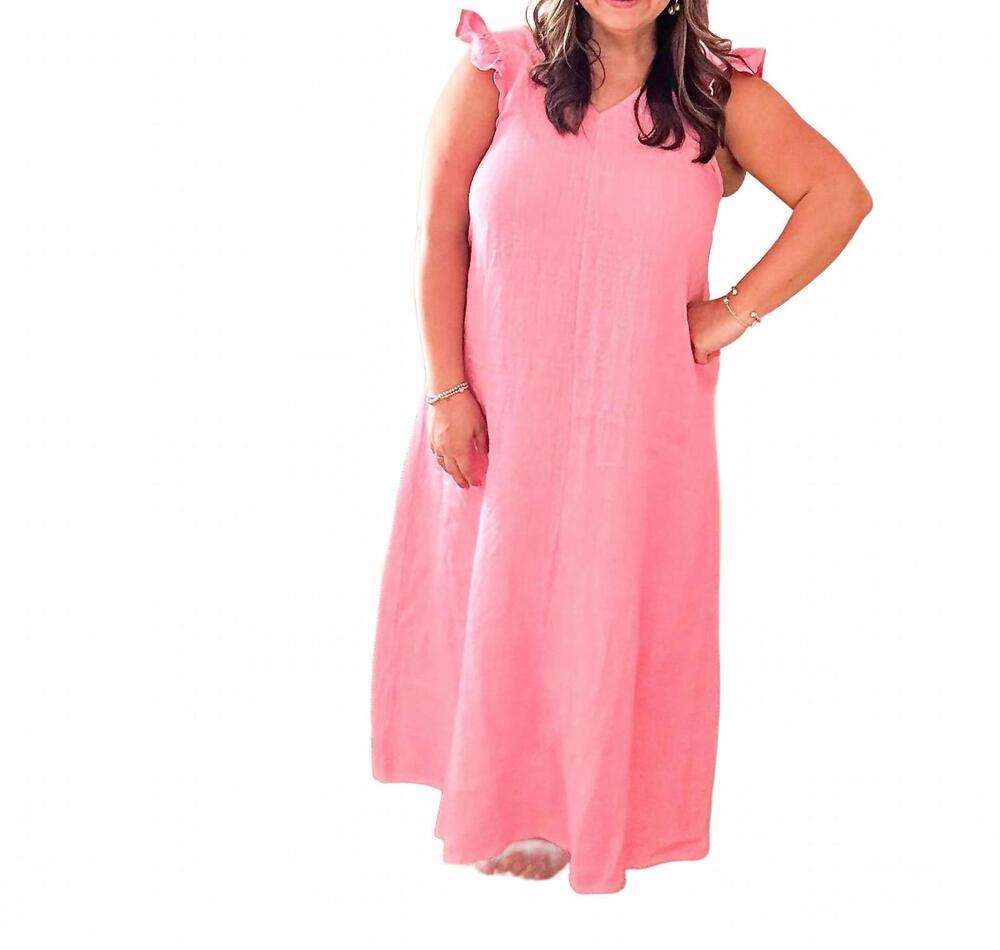 NEW SUNSHINE TIENDA sofia dress in flamingo